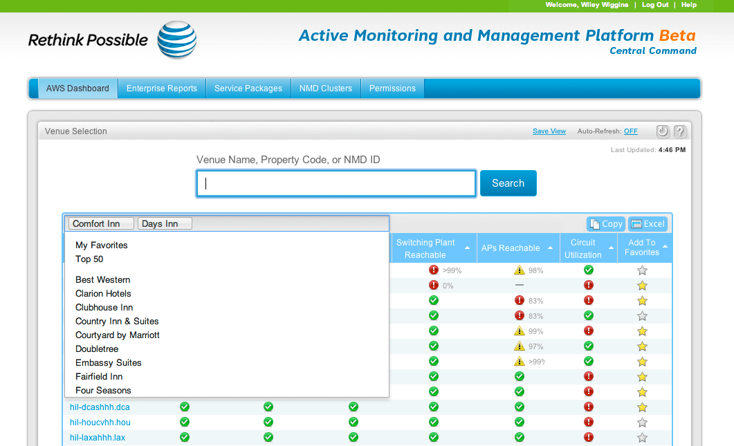 a screenshot of the At&t website